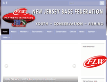 Tablet Screenshot of njbassfederation.com